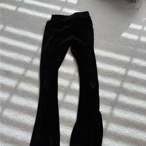 Kids Zara Black Velvet Pants flare